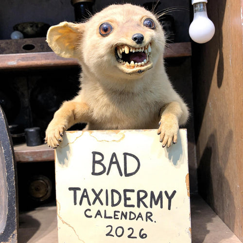 2026 Bad Taxidermy Wall Calendar – Weird, Gross & Hilariously Awful Taxidermy