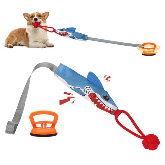 Tug of War Dog Toy with Suction Cup