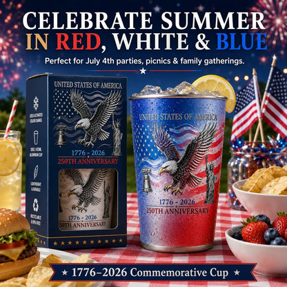 🔥Summer Sale 49% OFF🔥 🦅 250th Anniversary Color Changing Cup 🎉