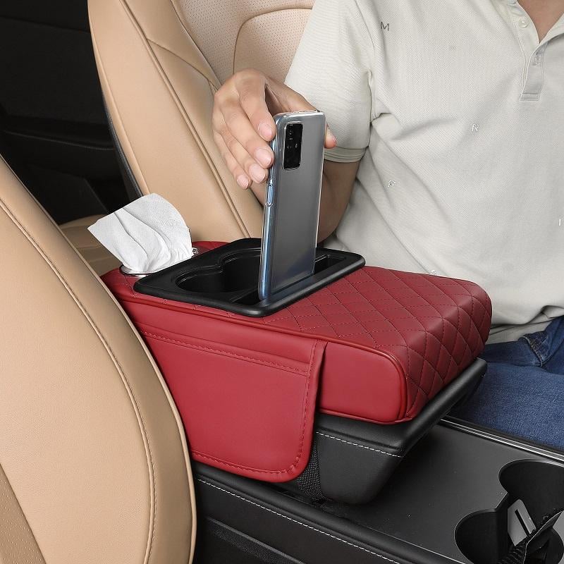 ⏰Final 3 Hours: Only ＄33.99🎉Multifunctional PU Leather Car Armrest Box Mat
