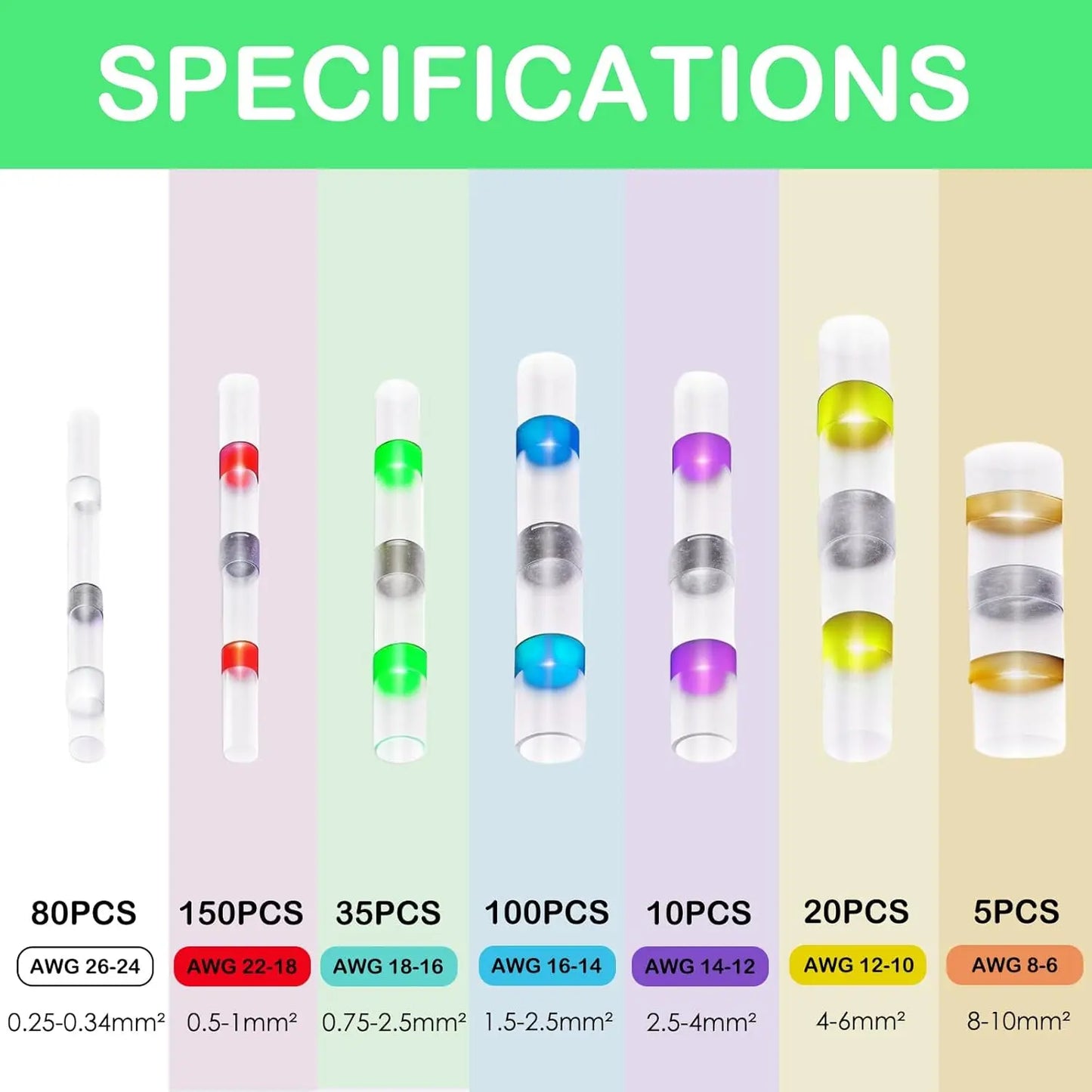 100pcs Solder connectors