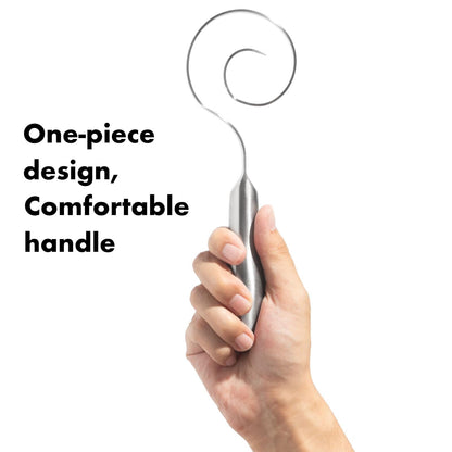 🔥Seamless Dough Whisk, 430 stainless steel Dough Whisk, 9" Bread Whisk for Cooking