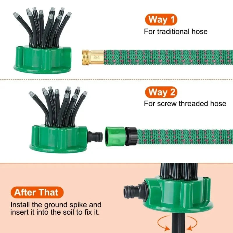 Buy 2 Free Shipping💦Adjustable Multi-Nozzle Lawn Sprinkler