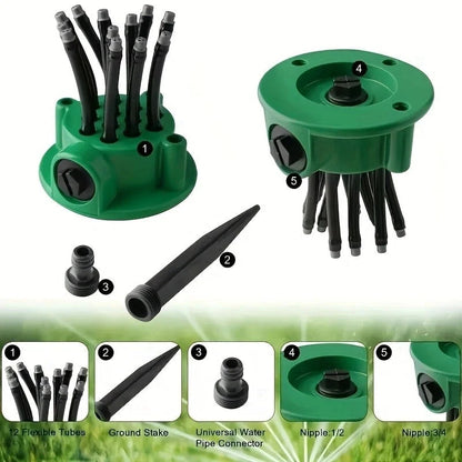 Buy 2 Free Shipping💦Adjustable Multi-Nozzle Lawn Sprinkler