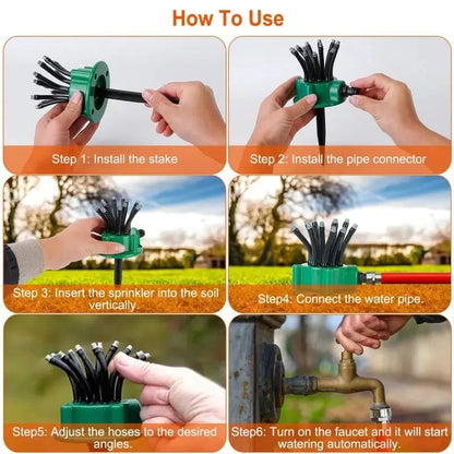 Buy 2 Free Shipping💦Adjustable Multi-Nozzle Lawn Sprinkler