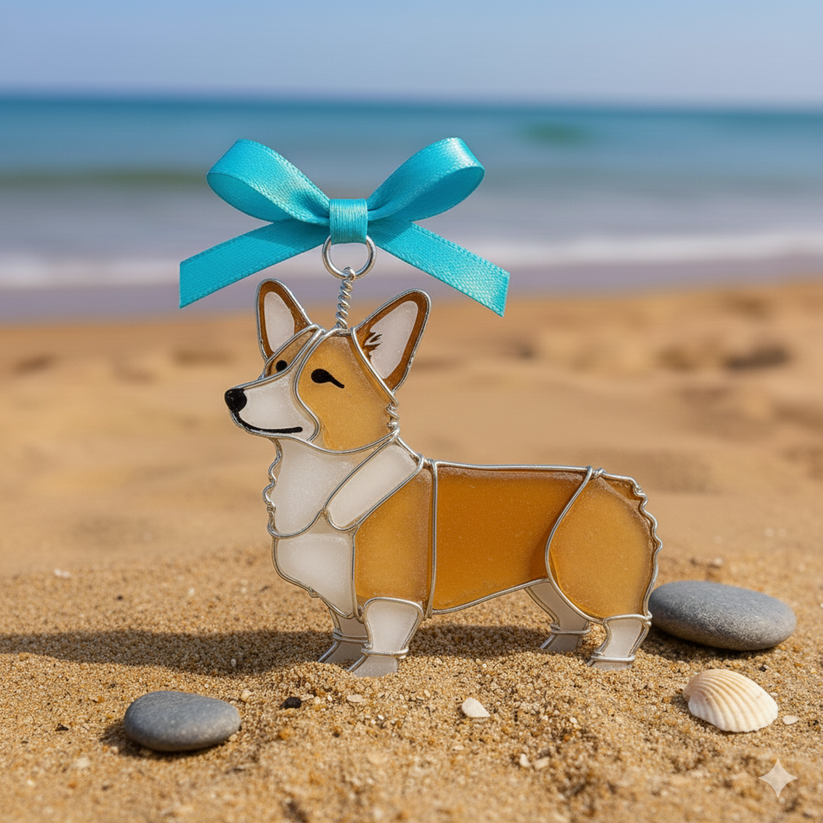 🐶Stained Acrylic Dog Ornaments