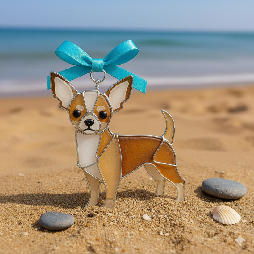 🐶Stained Acrylic Dog Ornaments