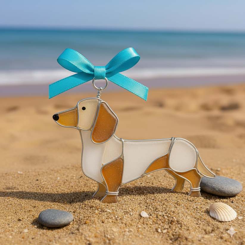 🐶Stained Acrylic Dog Ornaments