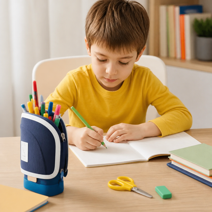 2-in-1 Pop-Up Pencil Case with Pen Holder – Space-Saving Desk Organizer