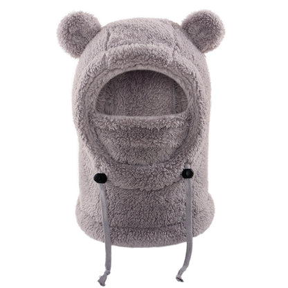 Winter Balaclava & Neck Warmer Hat - Windproof Thermal Kids Full Face Mask with Detachable Hood