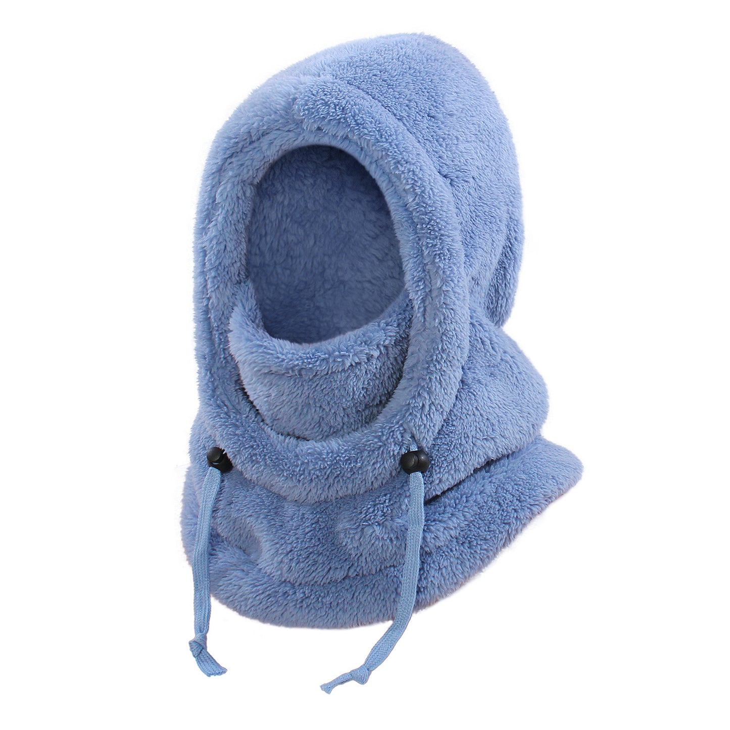 Winter Balaclava & Neck Warmer Hat - Windproof Thermal Kids Full Face Mask with Detachable Hood