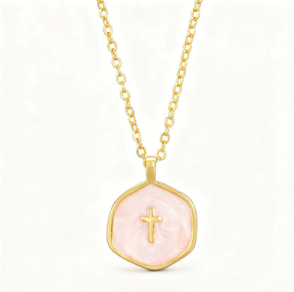 New Arrival✨The "Serene Faith" Vintage Oval Cross Necklace