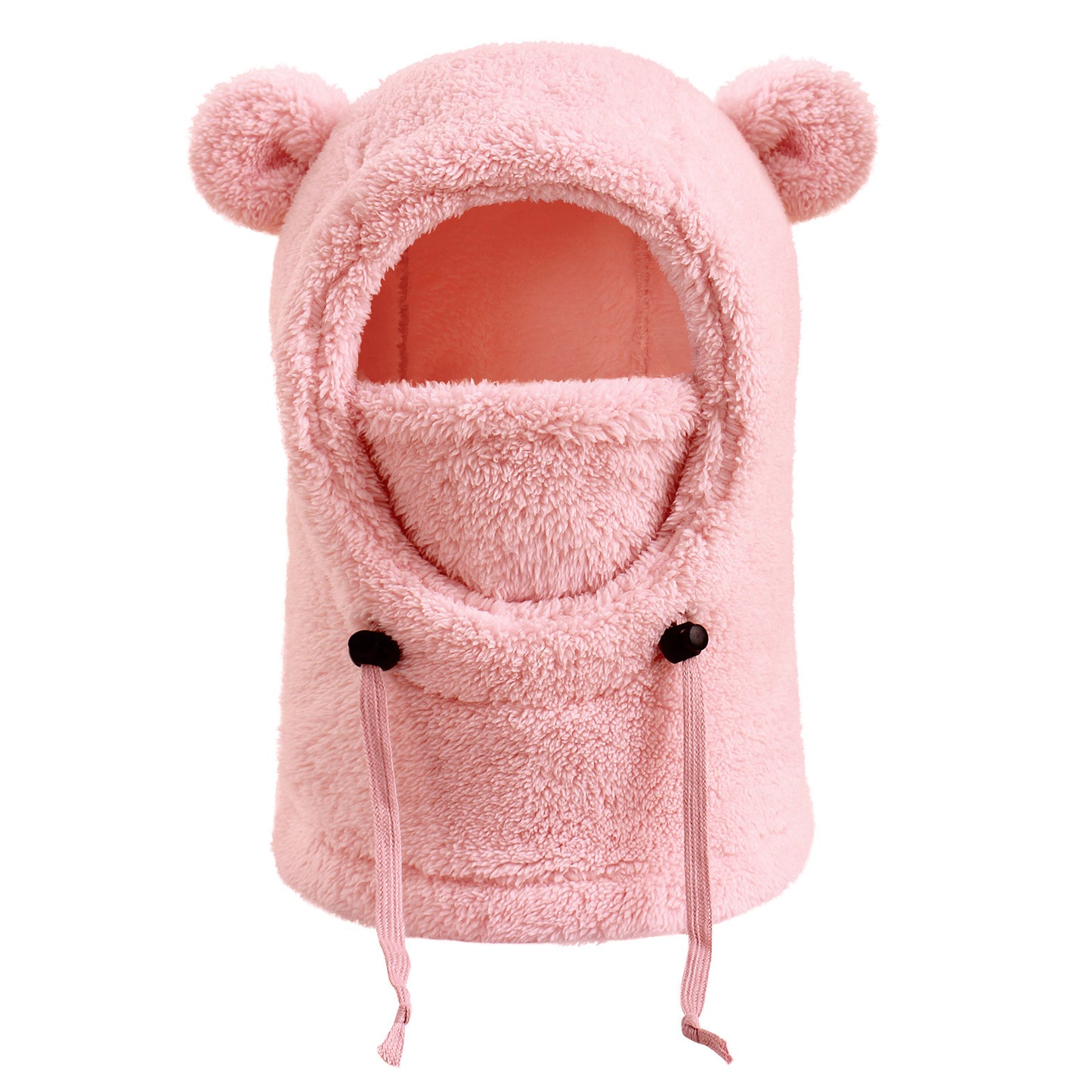Winter Balaclava & Neck Warmer Hat - Windproof Thermal Kids Full Face Mask with Detachable Hood