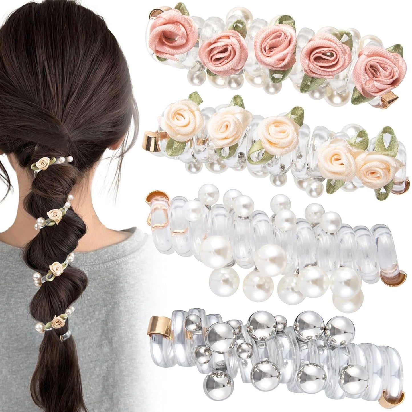 🎉🎁No Damage Soft Elastic Spiral Hair Ties