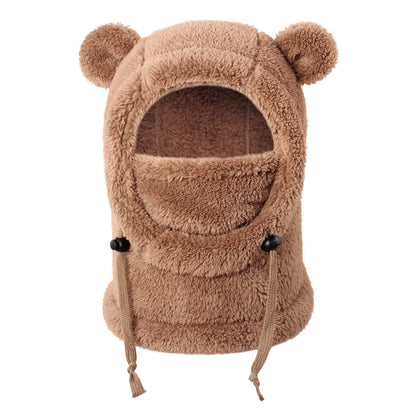 Winter Balaclava & Neck Warmer Hat - Windproof Thermal Kids Full Face Mask with Detachable Hood