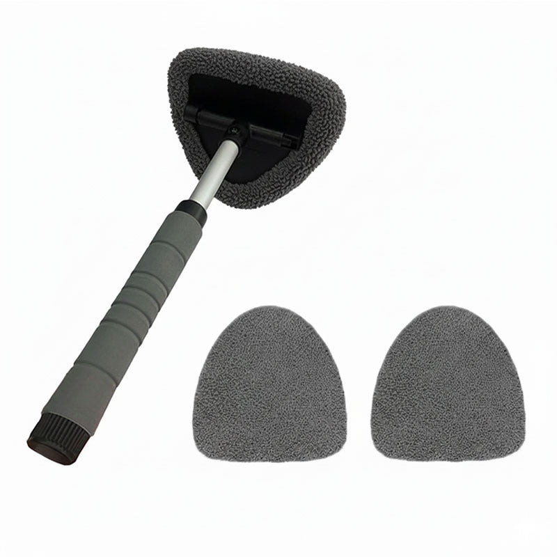 🔥Microfiber Car Windshield Cleaning Tool with Extendable Handle
