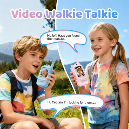 Kids Video Walkie Talkie – Safe & Fun Two-Way Communication for Children, Rechargeable, Long-Range, Educational & Outdoor Play