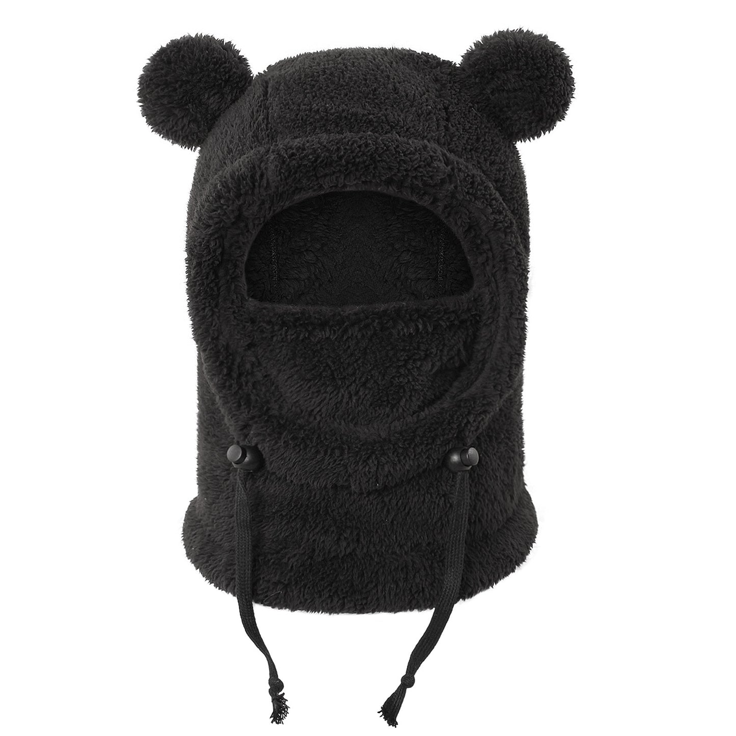 Winter Balaclava & Neck Warmer Hat - Windproof Thermal Kids Full Face Mask with Detachable Hood