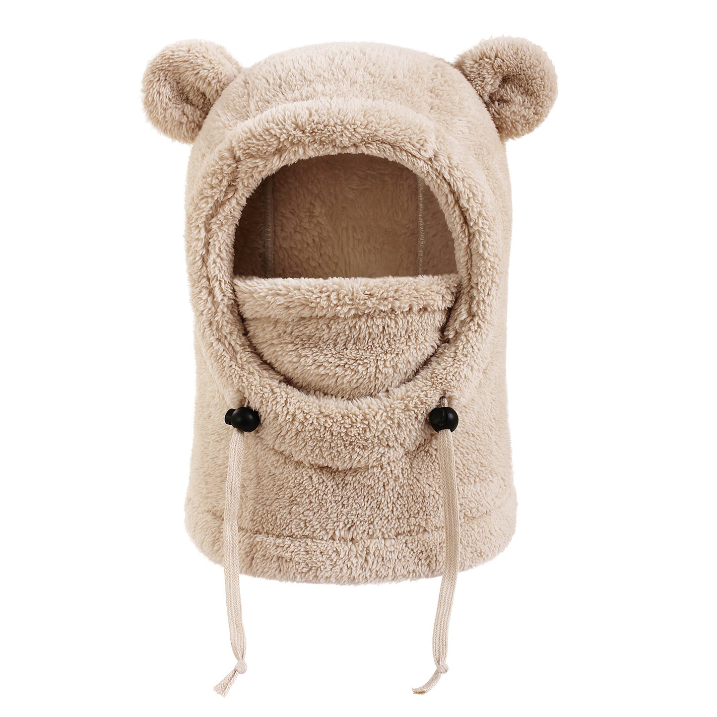 Winter Balaclava & Neck Warmer Hat - Windproof Thermal Kids Full Face Mask with Detachable Hood