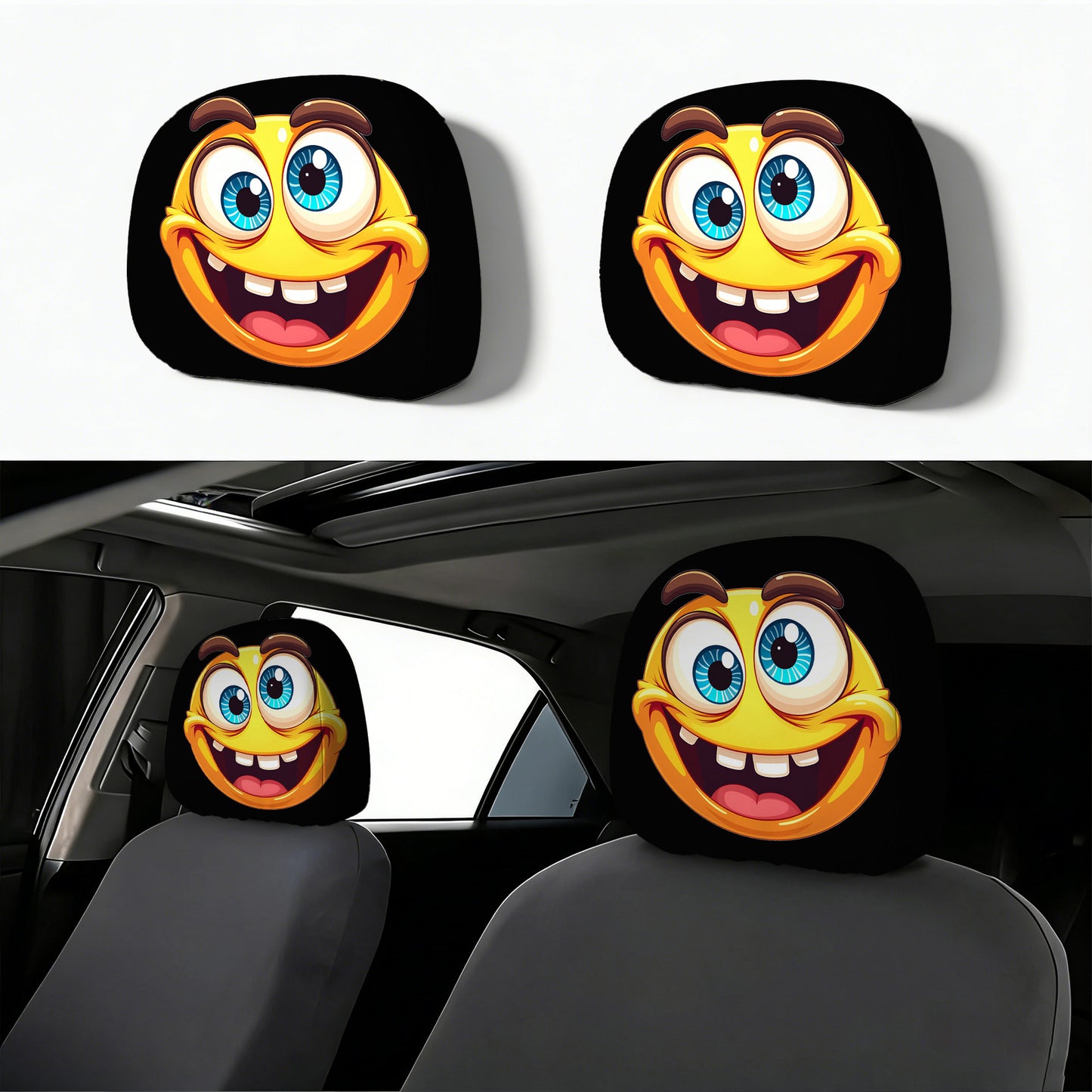 👁️‍🗨️🚗Spooky Red Eye Car Headrest Cover