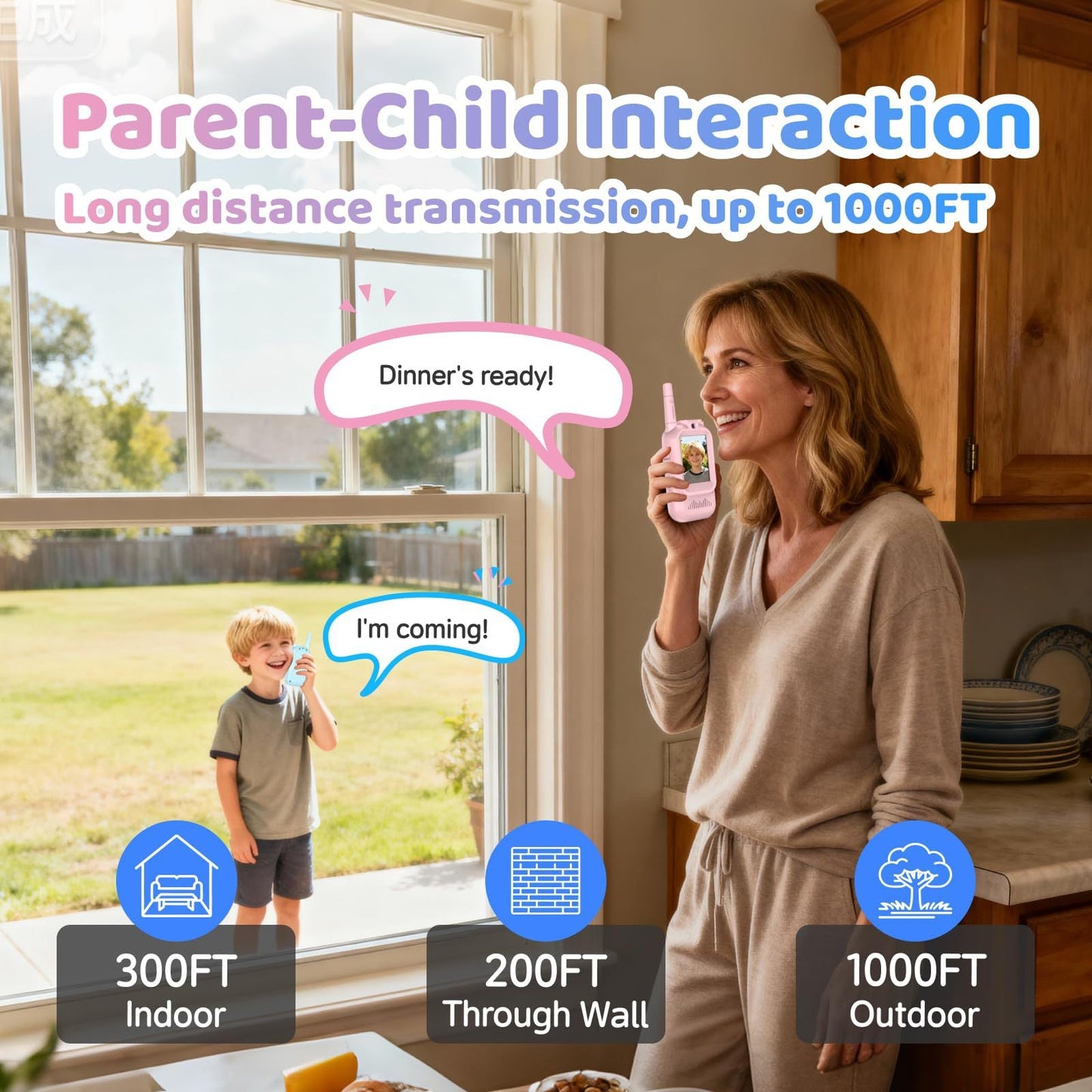 Kids Video Walkie Talkie – Safe & Fun Two-Way Communication for Children, Rechargeable, Long-Range, Educational & Outdoor Play