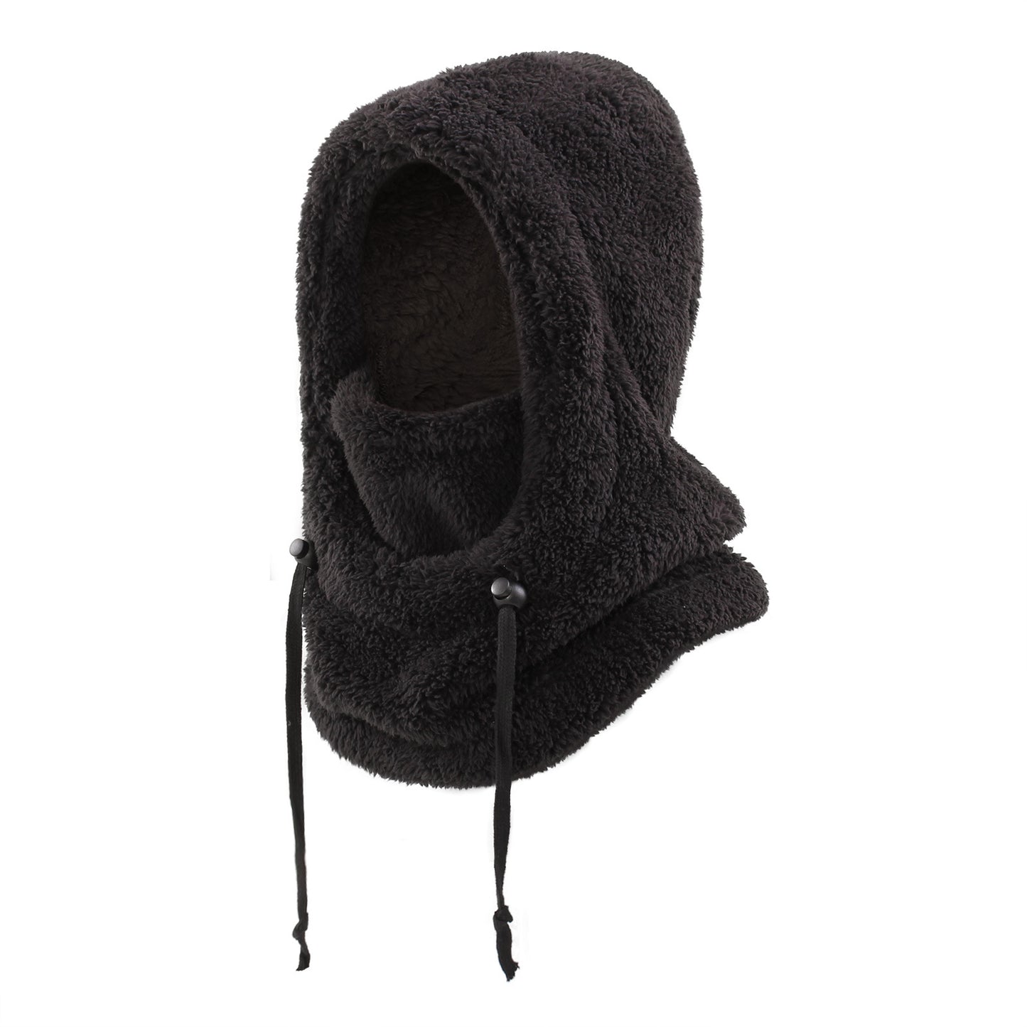 Winter Balaclava & Neck Warmer Hat - Windproof Thermal Kids Full Face Mask with Detachable Hood