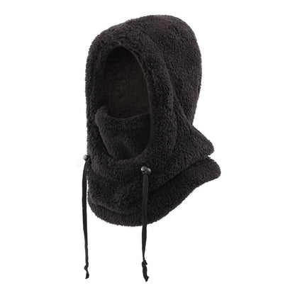 Winter Balaclava & Neck Warmer Hat - Windproof Thermal Kids Full Face Mask with Detachable Hood