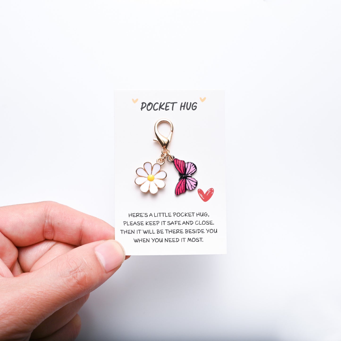 ✨Crafted by Hand-10 Sets Hug Favors(🦋Butterfly, Ladybird, Flower, Bee)