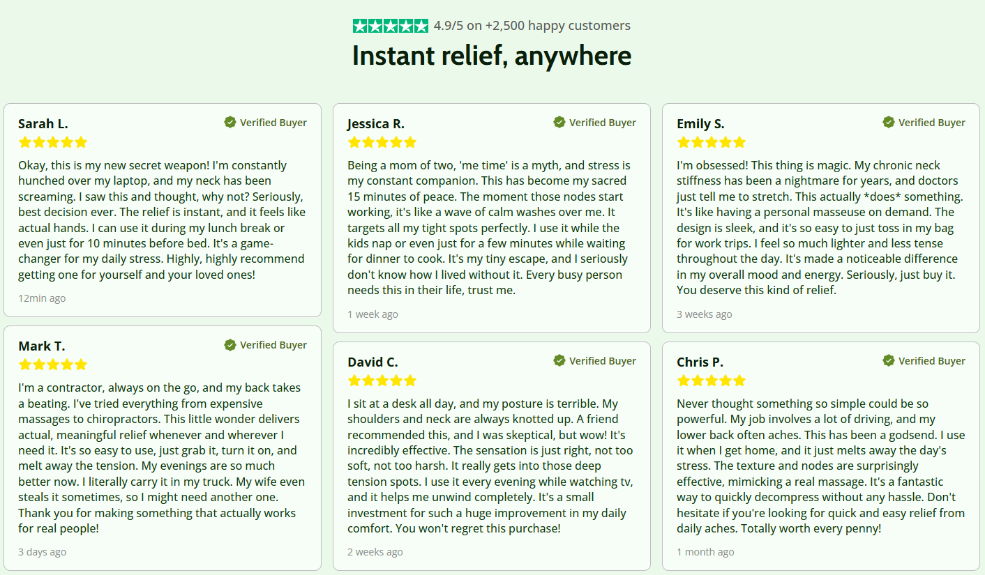 🎅Christmas Hot Sale 49% Off🎁3D Shiatsu Neck Massager + Heat 🔥