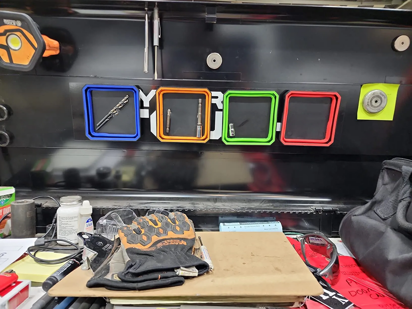 🌟🛠️Upgrade Collapsible Magnetic Parts Tray – Organize Small Tools & Parts!