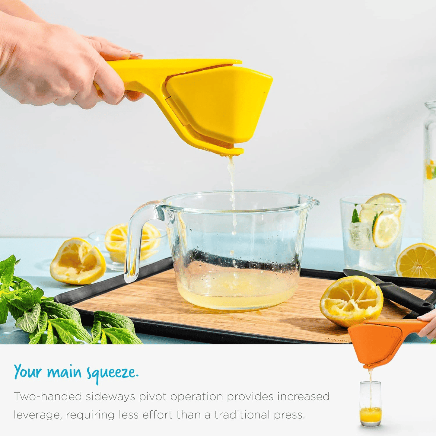 🍋 Squeeze Freshness Instantly  ✨ Ultimate Lemon Squeezer – For Effortless, Mess-Free Juicing All Day! 🍊
