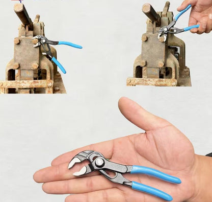 Groove Joint Pliers 5 Inch with Fast Adjustable Pliers V-Jaw Tongue and Groove Pliers Wrench for Water Pump