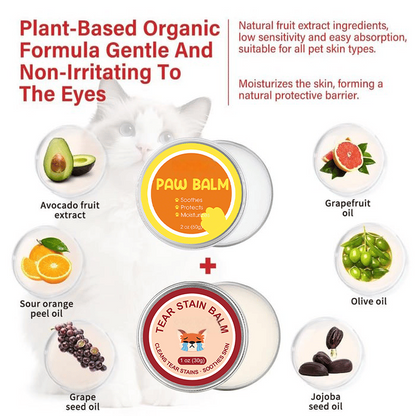 Pet Tear Stain Protection Cream & Brush Set