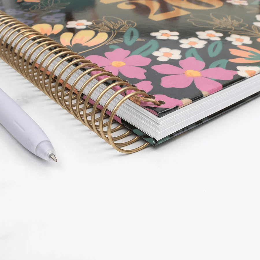 2026 Hard Cover Planner, 8.5" x 11", Blooming Wildly
