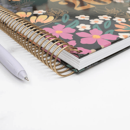 2026 Hard Cover Planner, 8.5" x 11", Blooming Wildly