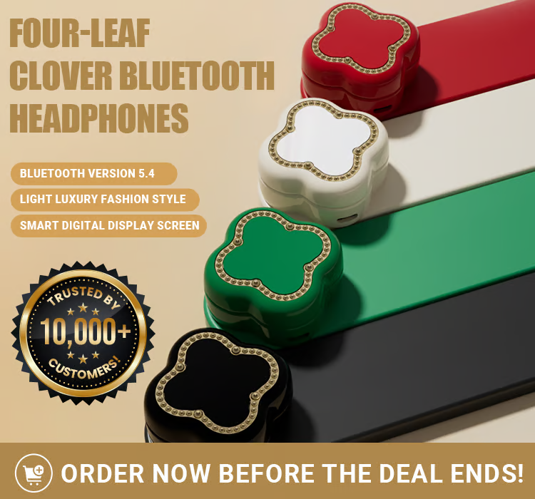 Four-Leaf Clover Bluetooth Headphones