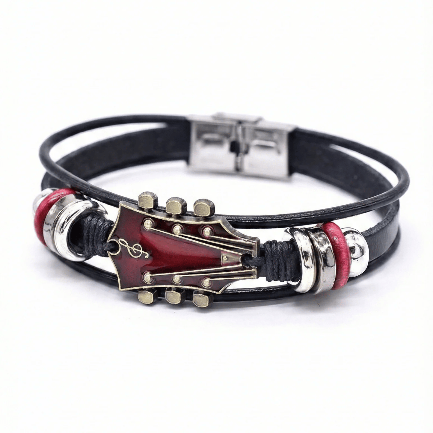 Premium SixStrings Leather Bracelet
