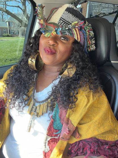 🎩🍄Frayed Patchwork Bucket Hat(✨Shapeable Brim One-of-a-Kind Style)