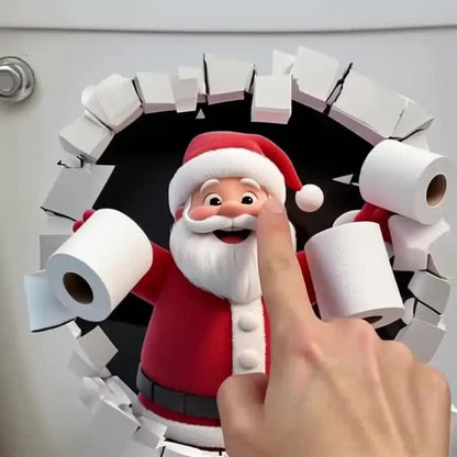 Christmas toilet stickers