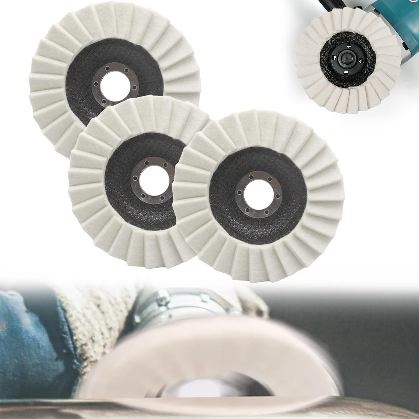 💥Industrial-Grade High-Density Compressed Wool Polishing Disc
