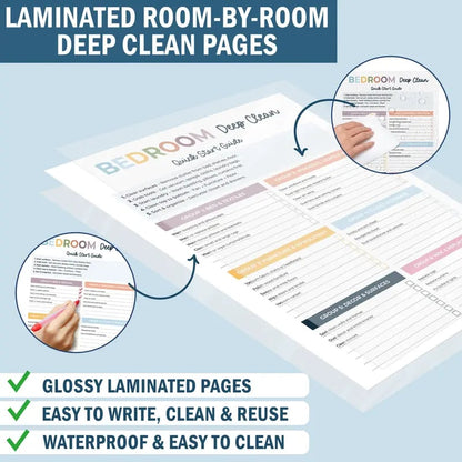 📅 New Release📕2026 version ADHD Cleaning Planner - Cleaning Schedule and Checklist Organizer for Adults and Teens