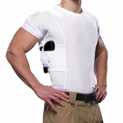 Ghost Tee-Concealed Carry Crew Neck Tee