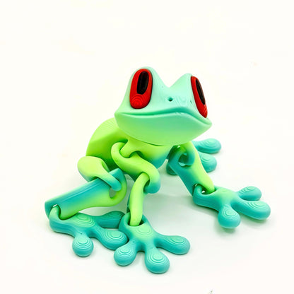 🐸 3D Printed Magnetic Frog | Articulated Fidget Toy & Decor