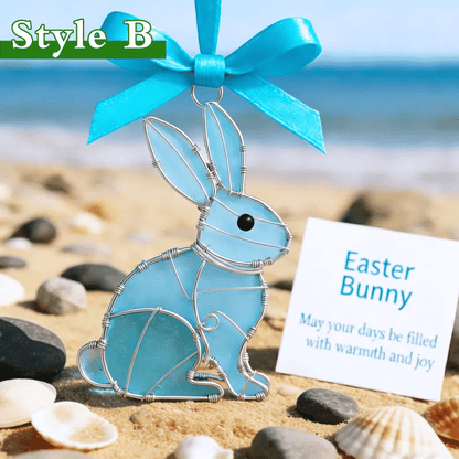 🐣🌊Easter wire wrapped acrylic ornaments ✨Shaped by Nature & Crafted by Hand💝