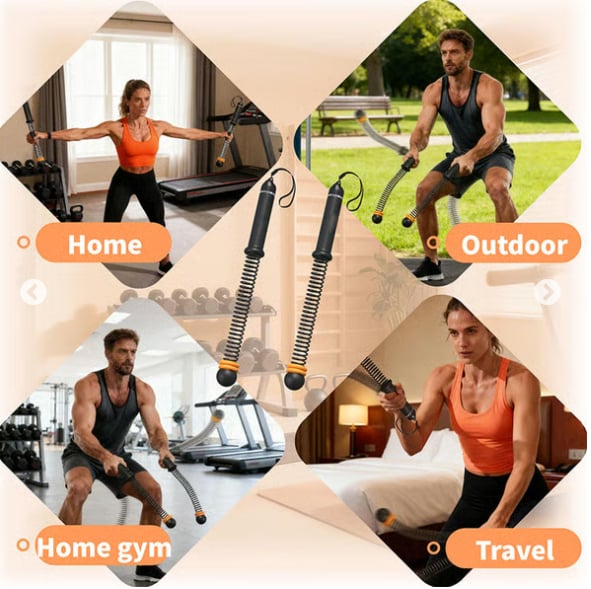 Adjustable Ropeless Battle Ropes Training
