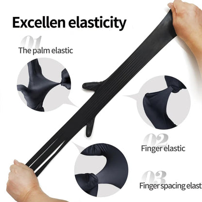💯🧤High Elastic Protective Rubber Nitrile Gloves