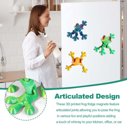 🐸 3D Printed Magnetic Frog | Articulated Fidget Toy & Decor