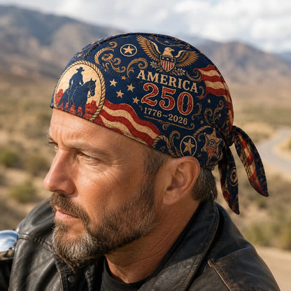 America 250 Cycling Pirate Hat / Biker Headwrap