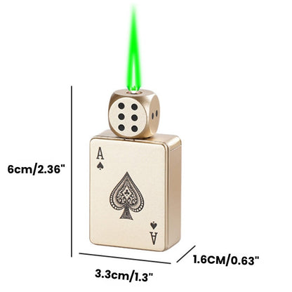 Stress-Relief Rotating Dice Lighter