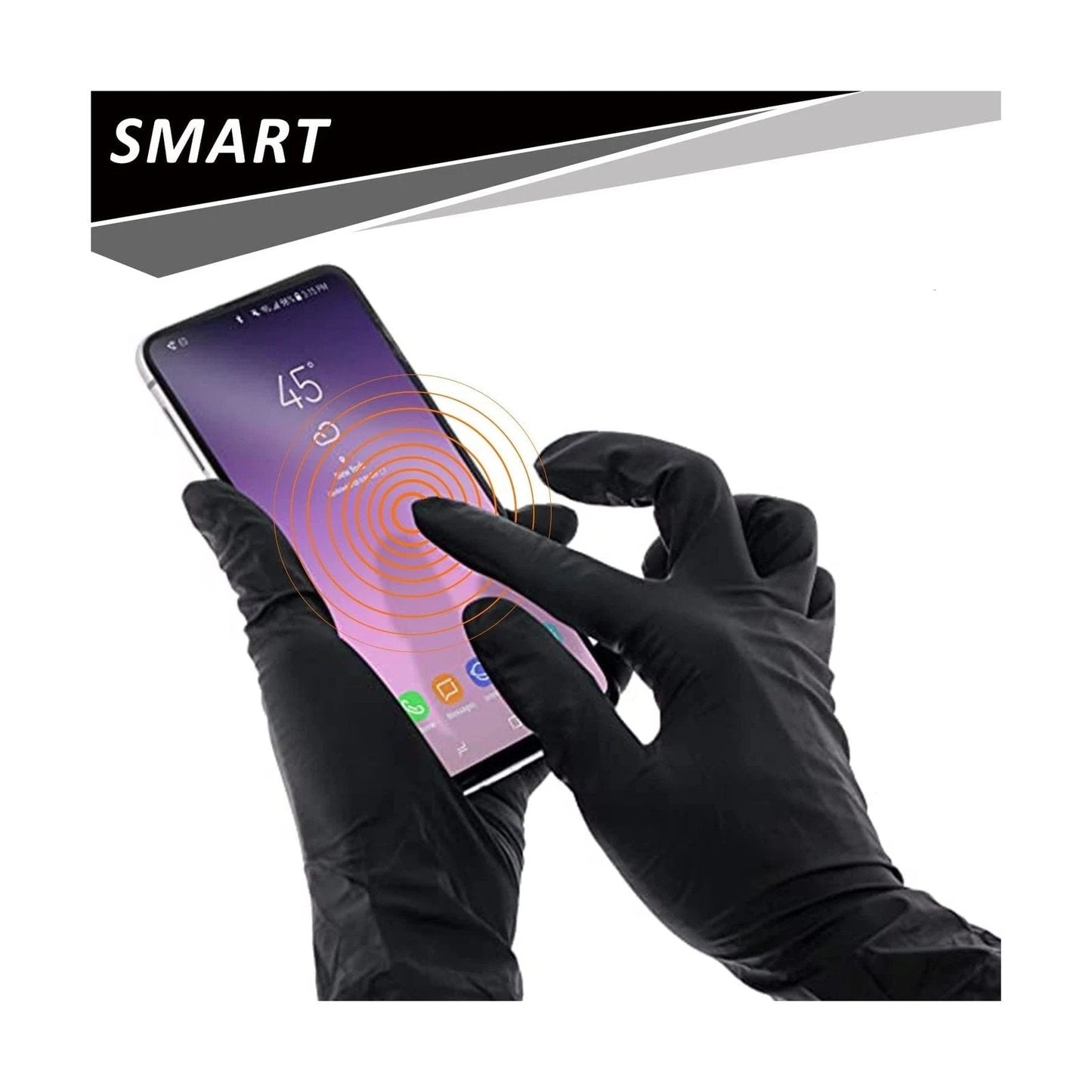 💯🧤High Elastic Protective Rubber Nitrile Gloves